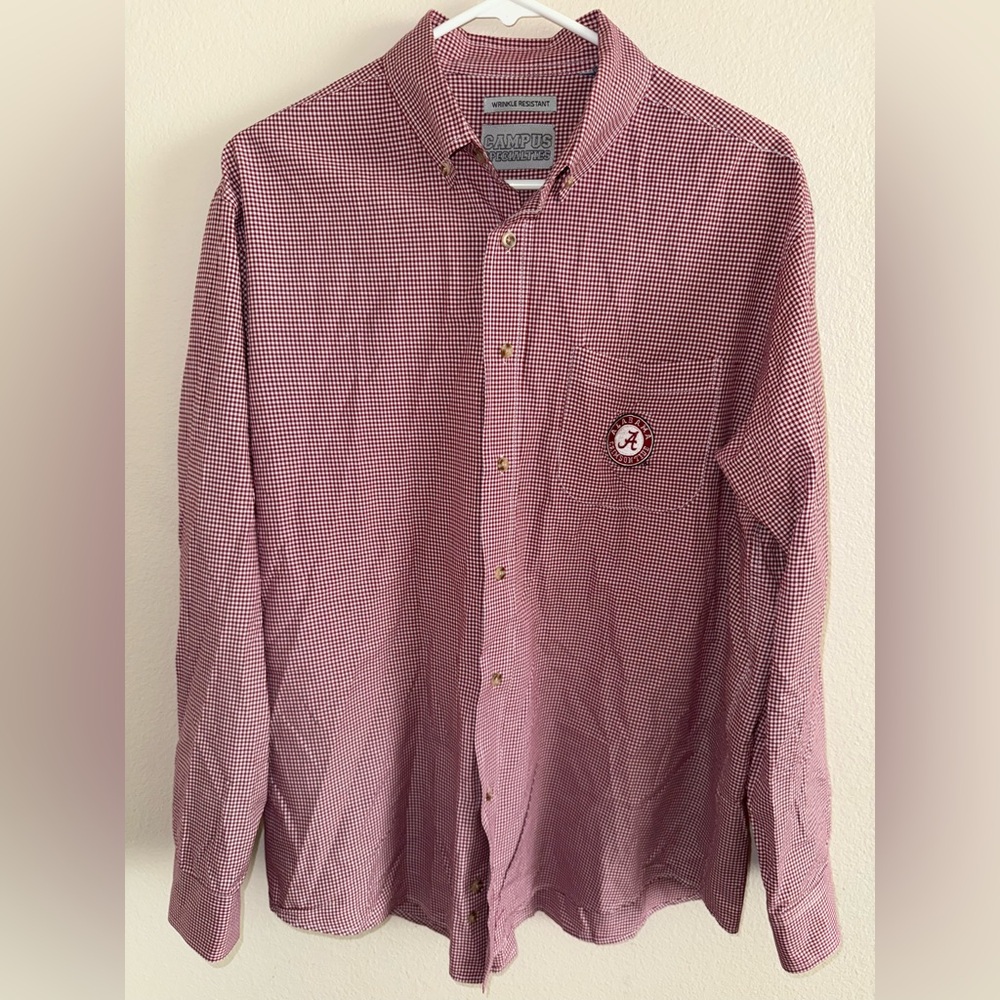 University of Alabama Campus Specialties Men’s Long Sleeve Button Down Suze XL‎